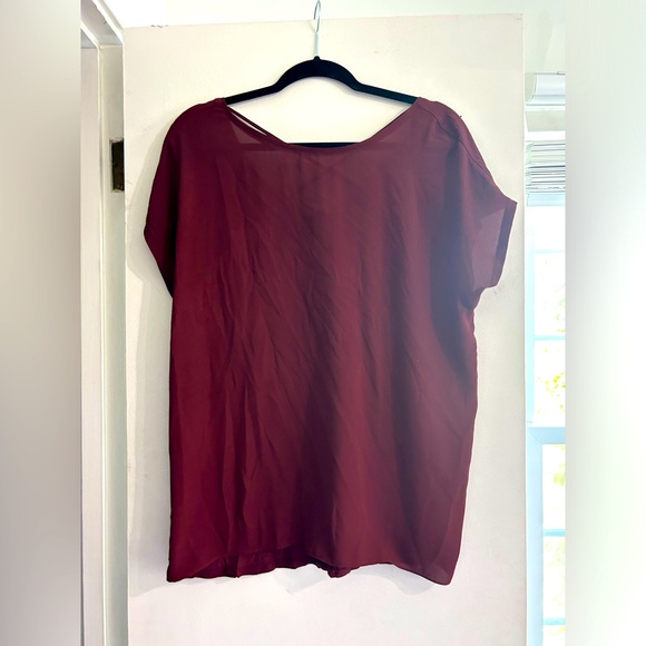 LOFT Red Blouse - Picture 1 of 4